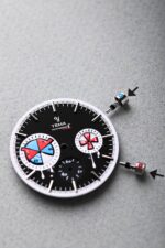 Montre Yema Yachtingraff Seconde / Seconde Cadran Noir Bracelet Caoutchouc 38.5MM
