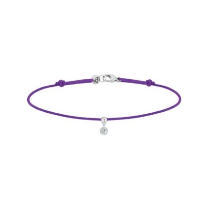 Bracelet La Brune & La Blonde BB Cordon Diamant Or Blanc
