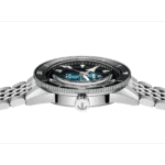 Montre Rado Captain Cook Auto Cadran Noir et Bleu Bracelet Acier 39MM