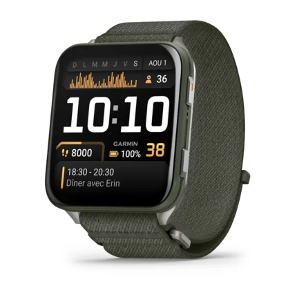 Montre Garmin Venu X1 Vert Moss Connectée Bracelet Textile