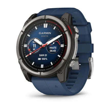 Montre Garmin Connectée Quatix 8 Amoled Marine Bracelet Caoutchouc 51MM