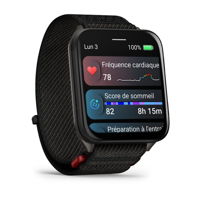 Montre Garmin Venu X1 Noir Connectée Bracelet Textile
