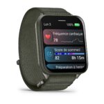 Montre Garmin Venu X1 Vert Moss Connectée Bracelet Textile