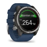 Montre Garmin Connectée Quatix 8 Amoled Marine Bracelet Caoutchouc 51MM