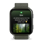 Montre Garmin Venu X1 Vert Moss Connectée Bracelet Textile