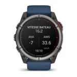Montre Garmin Connectée Quatix 8 Amoled Marine Bracelet Caoutchouc 51MM