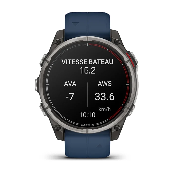 Montre Garmin Connectée Quatix 8 Amoled Marine Bracelet Caoutchouc 47MM