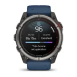 Montre Garmin Connectée Quatix 8 Amoled Marine Bracelet Caoutchouc 51MM