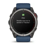 Montre Garmin Connectée Quatix 8 Amoled Marine Bracelet Caoutchouc 51MM