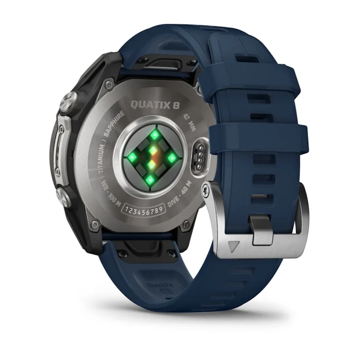 Montre Garmin Connectée Quatix 8 Amoled Marine Bracelet Caoutchouc 47MM