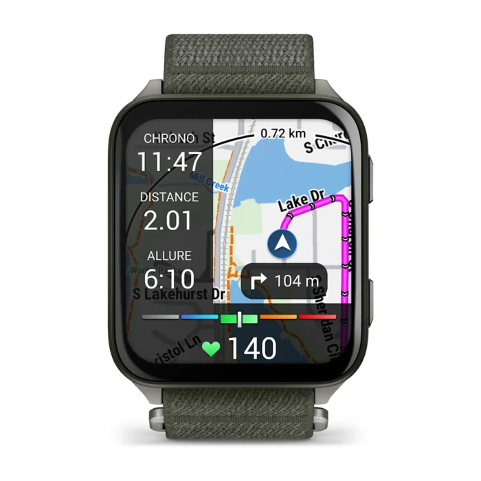 Montre Garmin Venu X1 Vert Moss Connectée Bracelet Textile