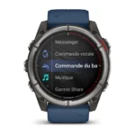 Montre Garmin Connectée Quatix 8 Amoled Marine Bracelet Caoutchouc 51MM