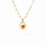Pendentif Dinh Van Menottes Petit Modèle Corail Or Jaune