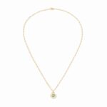 Pendentif Dinh Van Menottes Petit Modèle Chrysoprase Or Jaune