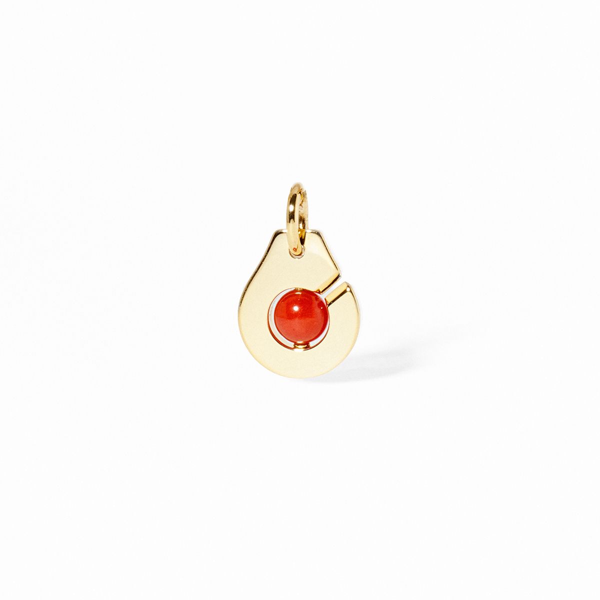 Pendentif Dinh Van Menottes Petit Modèle Corail Or Jaune