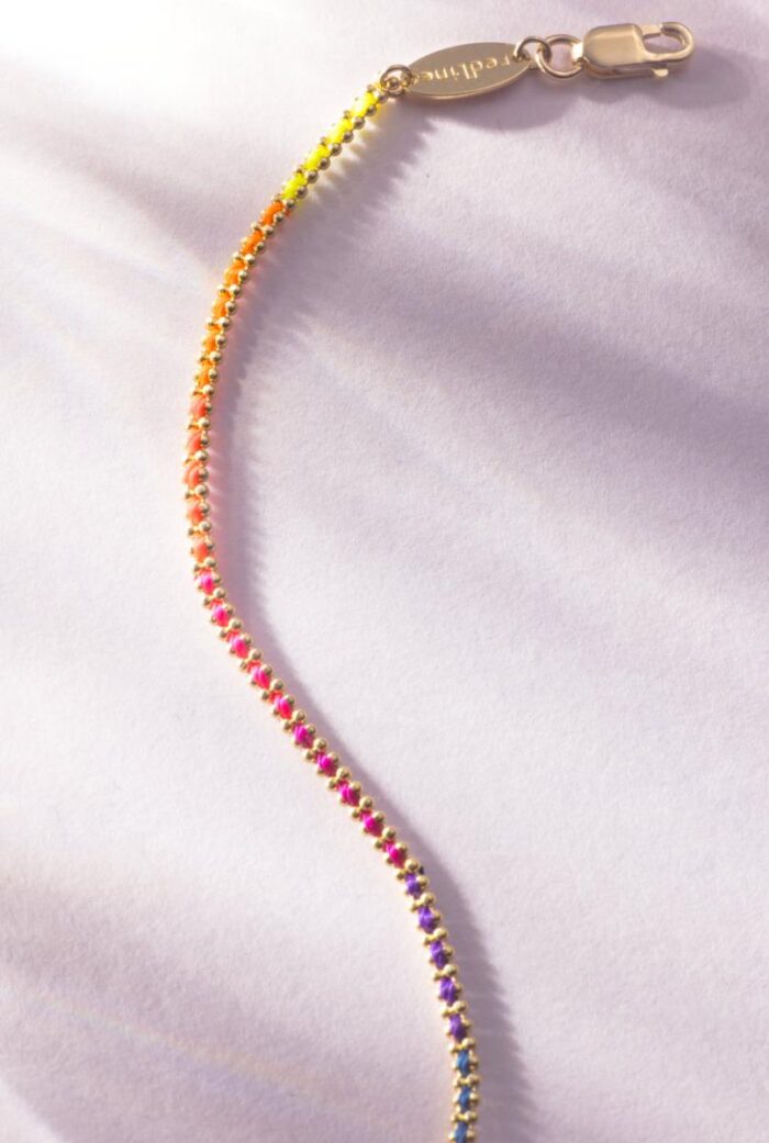 Bracelet Redline Aurore Rainbow Or