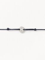 Bracelet Poiray Cœur Entrelacé sur Cordon Titane