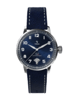Montre Yema Flygraf CPA10 CMM.10 Cadran Bleu Bracelet Textile 40MM