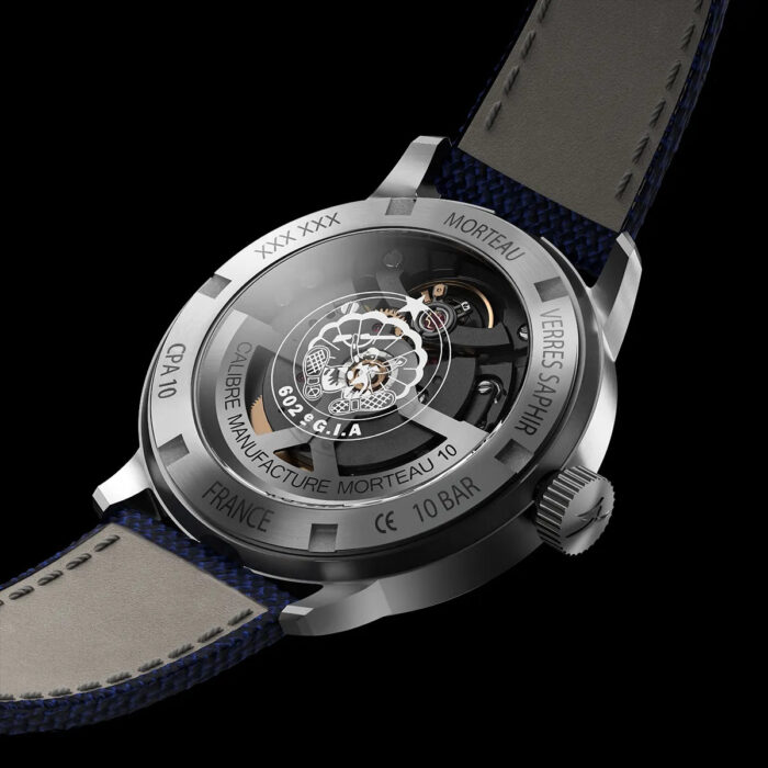 Montre Yema Flygraf CPA10 CMM.10 Cadran Bleu Bracelet Textile 40MM