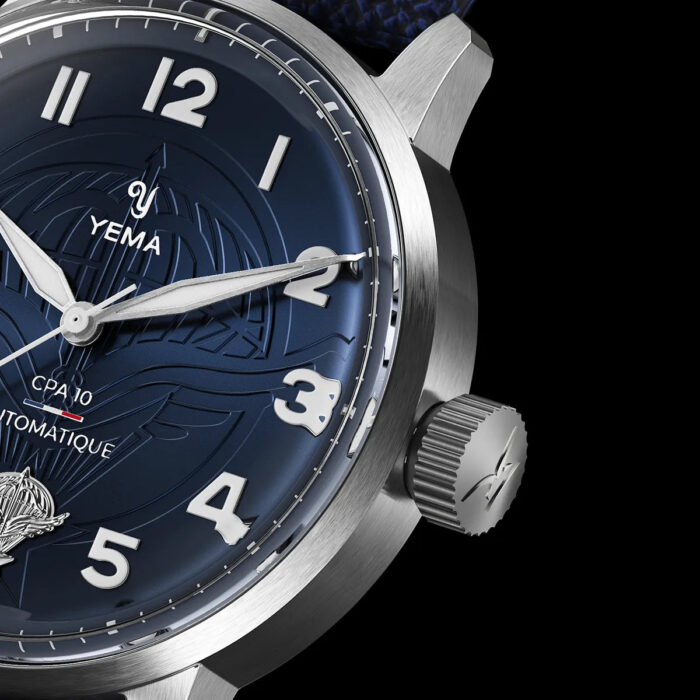 Montre Yema Flygraf CPA10 CMM.10 Cadran Bleu Bracelet Textile 40MM