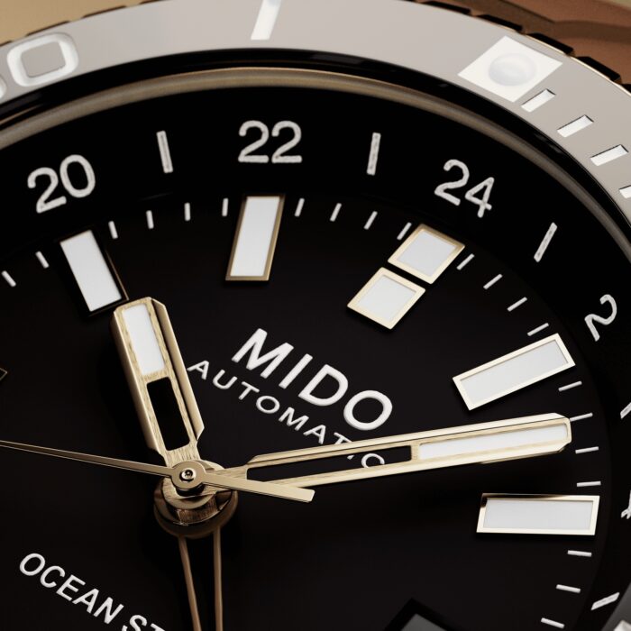 Montre Mido Ocean Star GMT Auto Cadran Noir Bracelet Caoutchouc 44MM