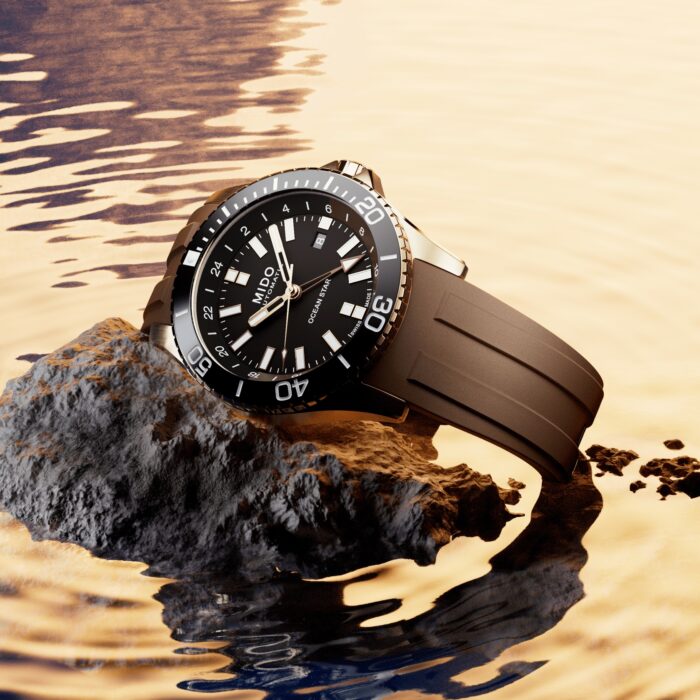 Montre Mido Ocean Star GMT Auto Cadran Noir Bracelet Caoutchouc 44MM