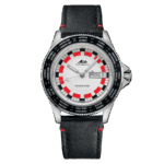 Montre Mido Ocean Star Worldtimer Auto Cadran Blanc Bracelet Cuir 40.5MM