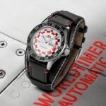 Montre Mido Ocean Star Worldtimer Auto Cadran Blanc Bracelet Cuir 40.5MM
