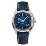 Montre Mido Multifort TV Chronograph Auto Cadran Bleu Bracelet Acier + Textile 42MM