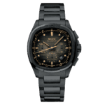 Montre Mido Multifort TV Chronograph Auto Cadran Noir Bracelet Acier + Cuir 42MM