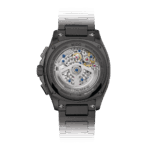 Montre Mido Multifort TV Chronograph Auto Cadran Noir Bracelet Acier + Cuir 42MM