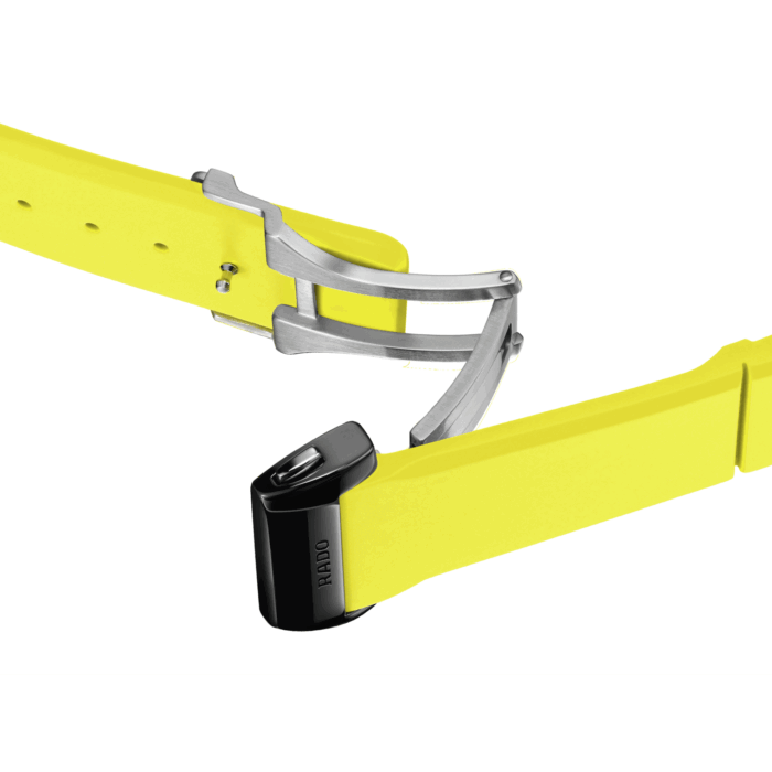 Montre Rado Anatom Automatic Cadran Jaune Bracelet Caoutchouc