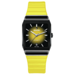 Montre Rado Anatom Automatic Cadran Jaune Bracelet Caoutchouc