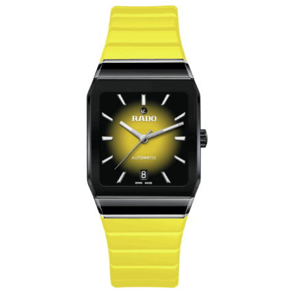 Montre Rado Anatom Automatic Cadran Jaune Bracelet Caoutchouc