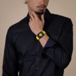 Montre Rado Anatom Automatic Cadran Jaune Bracelet Caoutchouc