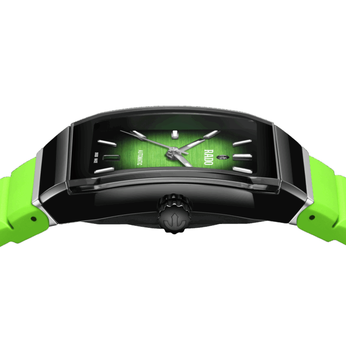 Montre Rado Anatom Automatic Cadran Vert Bracelet Caoutchouc