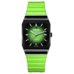 Montre Rado Anatom Automatic Cadran Vert Bracelet Caoutchouc