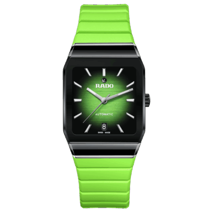 Montre Rado Anatom Automatic Cadran Vert Bracelet Caoutchouc