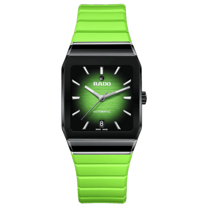 Montre Rado Anatom Automatic Cadran Vert Bracelet Caoutchouc