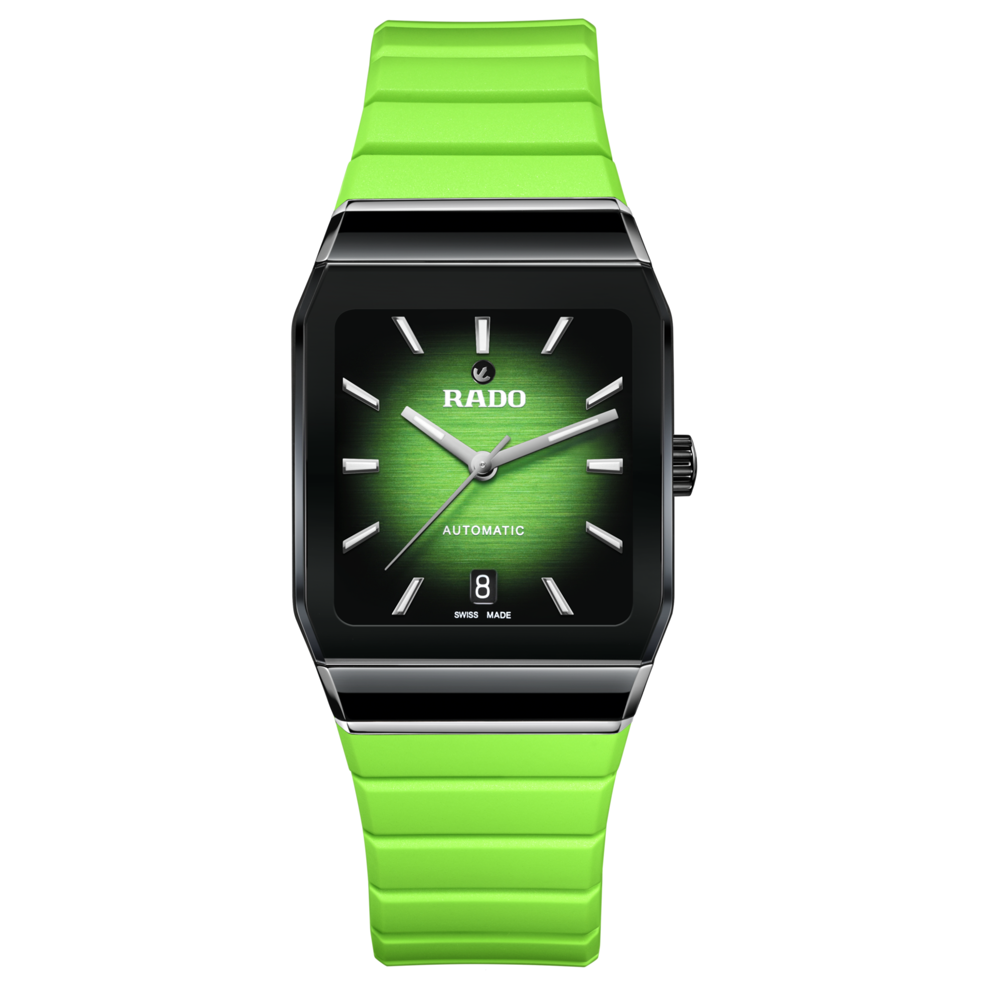 Montre Rado Anatom Automatic Cadran Vert Bracelet Caoutchouc