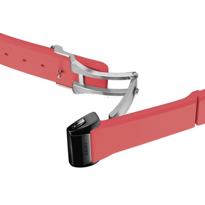 Montre Rado Anatom Automatic Cadran Rouge Bracelet Caoutchouc