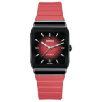 Montre Rado Anatom Automatic Cadran Rouge Bracelet Caoutchouc