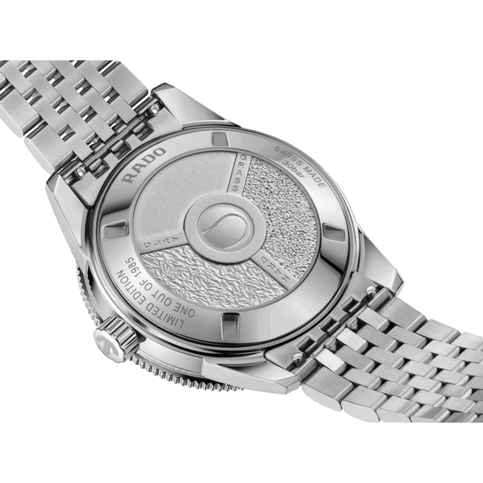 Montre Rado Captain Cook x Tennis Limited Auto Cadran Gris Noir Bracelet Acier + Tissu 39MM
