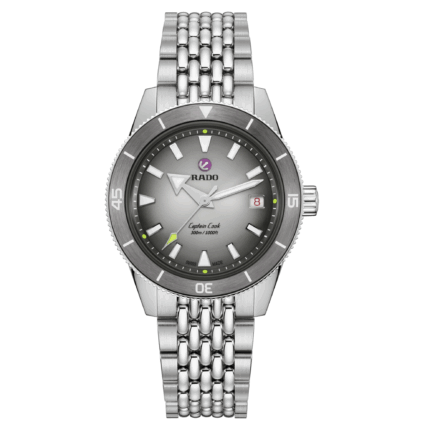 Montre Rado Captain Cook x Tennis Limited Auto Cadran Gris Noir Bracelet Acier + Tissu 39MM