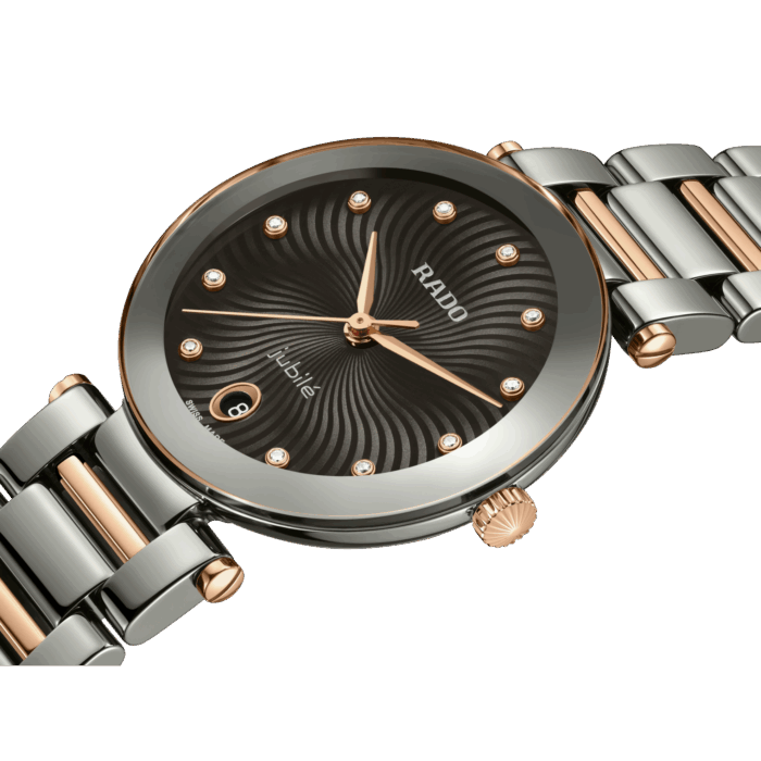 Montre Rado LaCoupole Quartz Diamonds Cadran Noir Bracelet Céramique 31MM