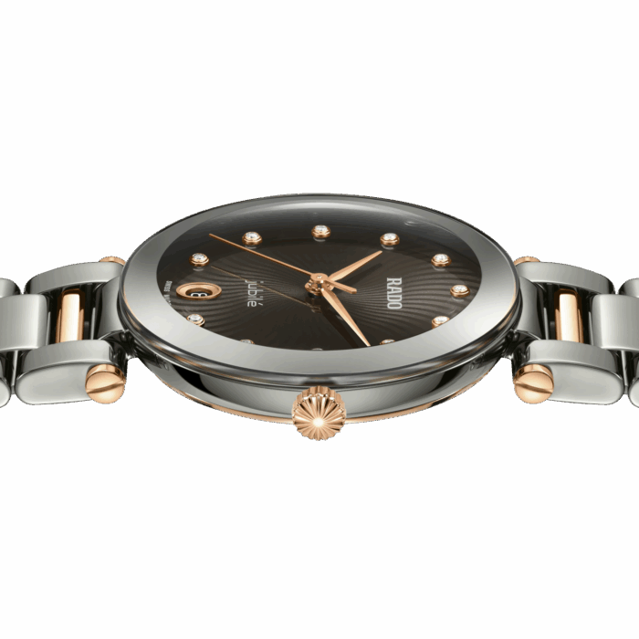 Montre Rado LaCoupole Quartz Diamonds Cadran Noir Bracelet Céramique 31MM