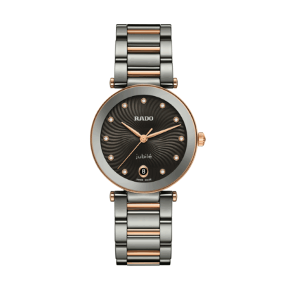 Montre Rado LaCoupole Quartz Diamonds Cadran Noir Bracelet Céramique 31MM
