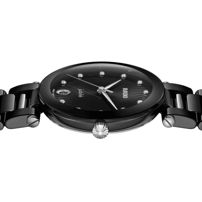Montre Rado LaCoupole Quartz Diamonds Cadran Noir Bracelet Céramique 31MM