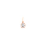 Pendentif Ginette NY Large Lonely Diamond Charm Or Rose