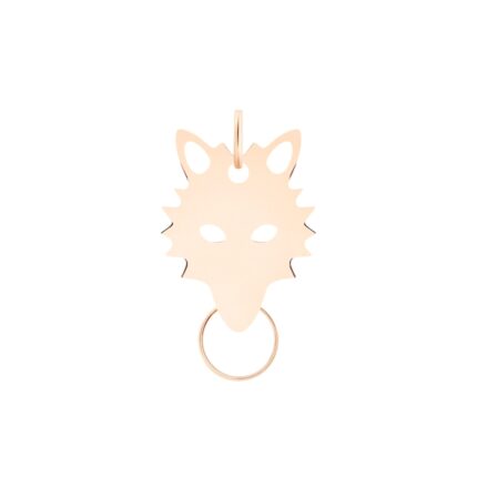 Pendentif Ginette NY Wolf Charm With Circle Or Rose